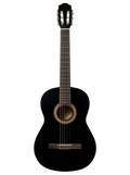 The Onyx Serenade: Midnight Gloss Classical Guitar