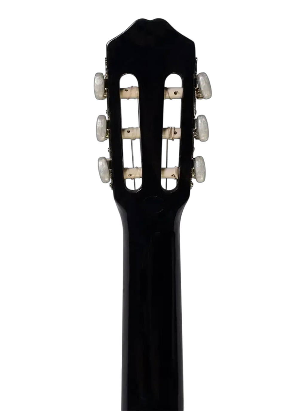 The Onyx Serenade: Midnight Gloss Classical Guitar