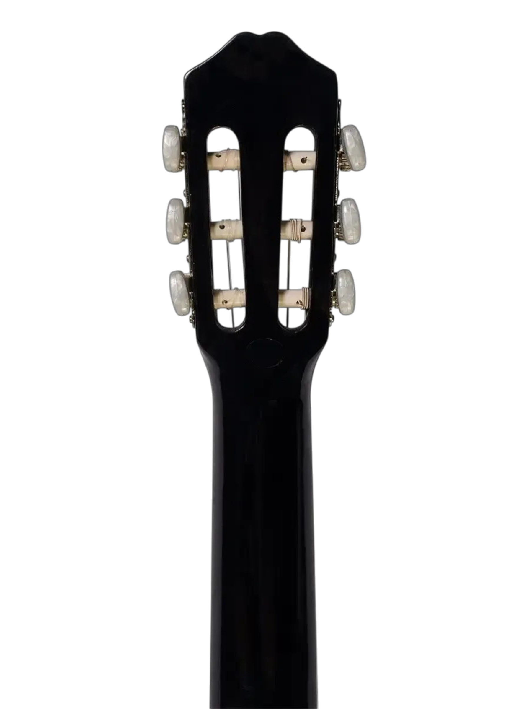 The Onyx Serenade: Midnight Gloss Classical Guitar